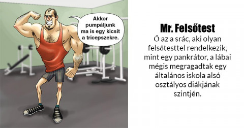 16 embertípus, akivel mindnyájan találkoztunk már az edzőtermekben