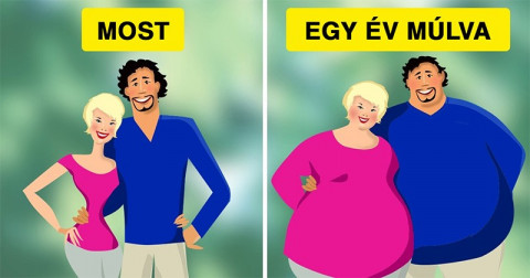Tudósok bebizonyították, hogy a párok, akik igazán szeretik egymást, hajlamosak együtt hízni